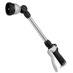RESTMO metal watering wand 16-inch with durable zinc-alloy body for long-lasting garden watering.