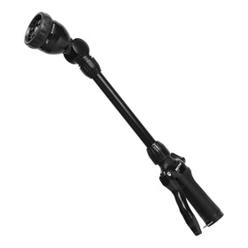 RESTMO metal watering wand with 180-degree head for easy reach around plants.
