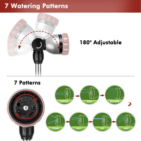 Restmo wand offers 7 spray patterns for gentle watering and powerful cleaning tasks