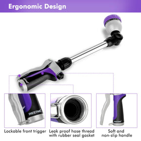 Restmo ergonomic design reduces hand fatigue during long watering sessions.