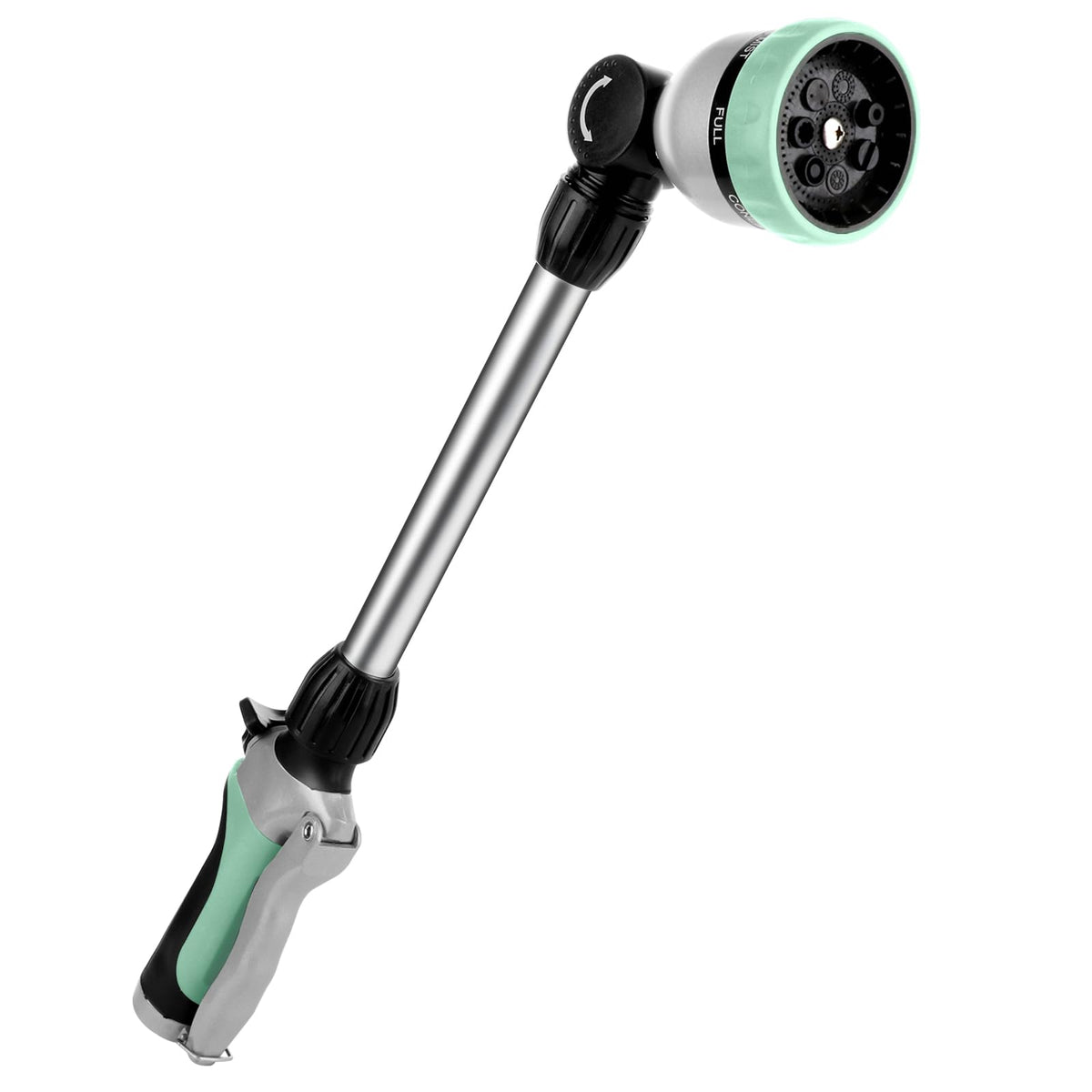Restmo pistol trigger lock provides steady control during long watering sessions