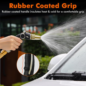 Restmo adjustable spray patterns include mist, cone, and full patterns for flexibility.