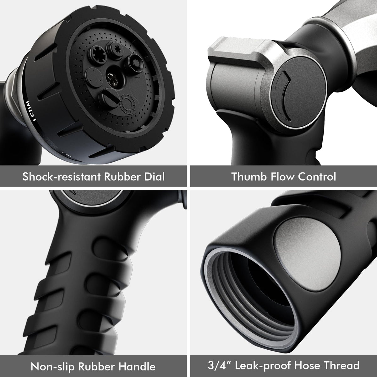 Restmo rubber seal offers leak-free attachment for secure garden hose connections.