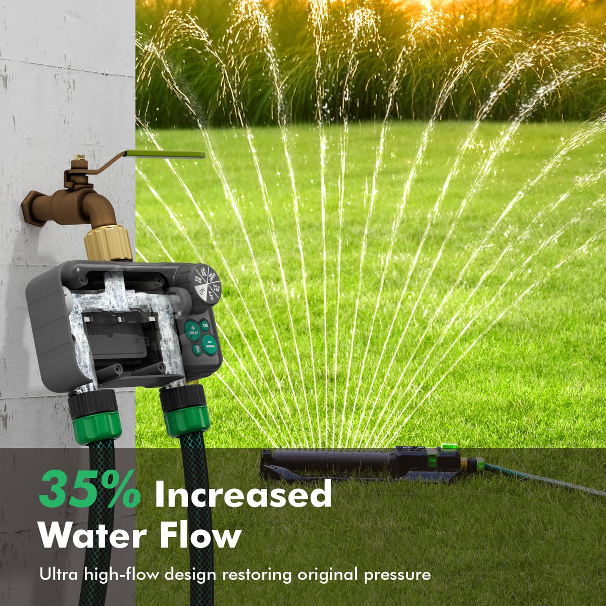Restmo soaker hose compatibility supports efficient garden irrigation