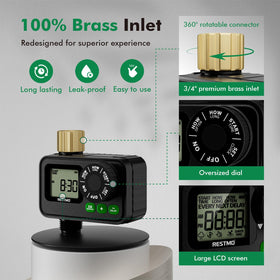 RESTMO programmable intervals from 1 hour to 7 days for flexible watering.