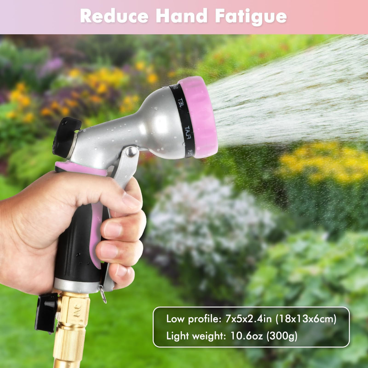 Restmo 3/4-inch NH-thread fits all standard hoses for easy setup.
