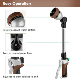 RESTMO wand with 180-degree head for easy reach around plants