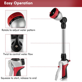 Restmo wand offers seven spray patterns for versatile watering