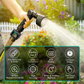 Restmo mode button switches FLOW, CONSUMPTION, AVERAGE, TOTAL quickly.