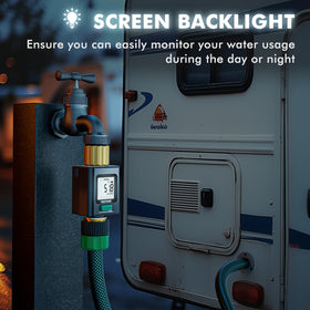 Restmo backlit display for day and night visibility.