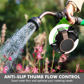 Restmo Watering Wand features 10-pattern dial for versatile watering tasks