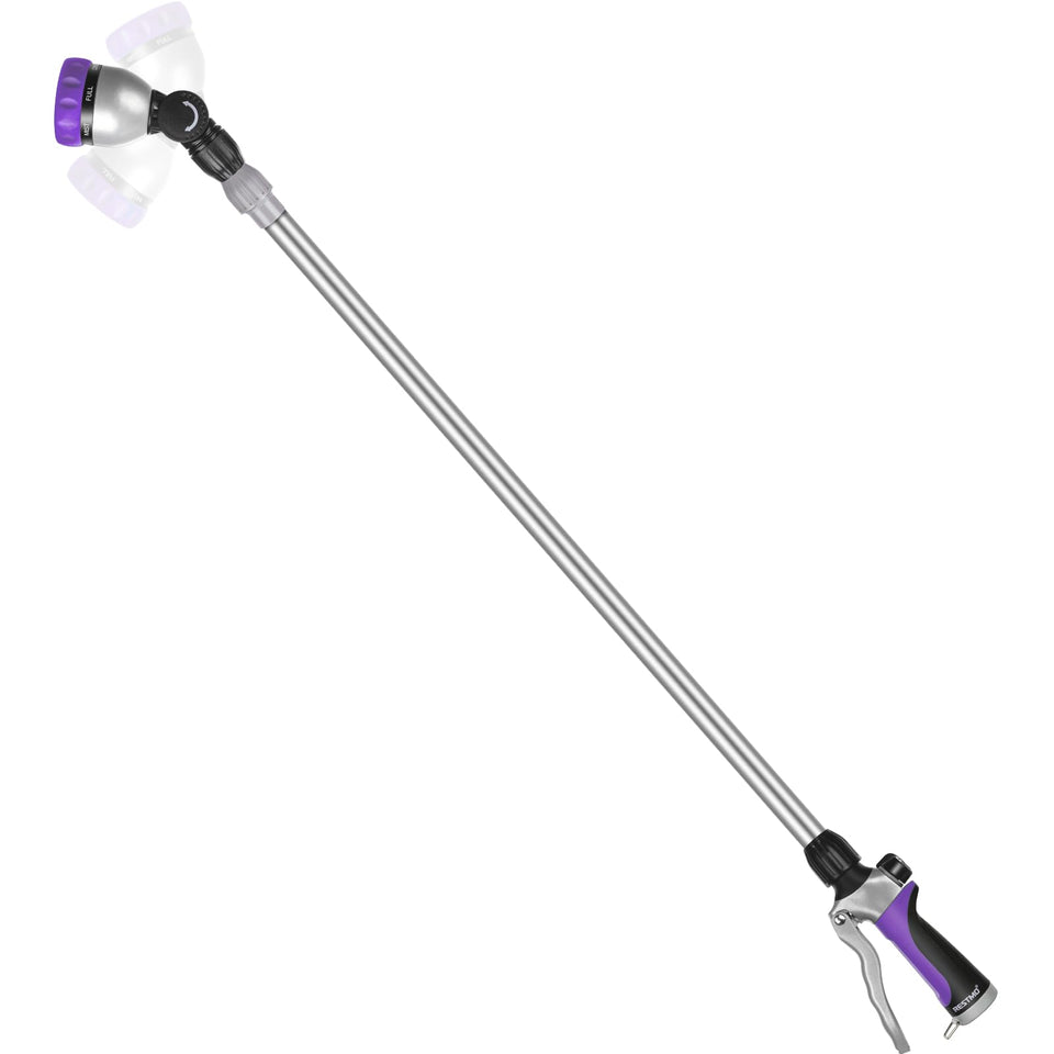 Restmo 36-60 inch telescoping wand extended to reach hanging baskets and tall shrubs