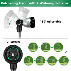 Flow control knob adjusts pressure on the Restmo watering wand.