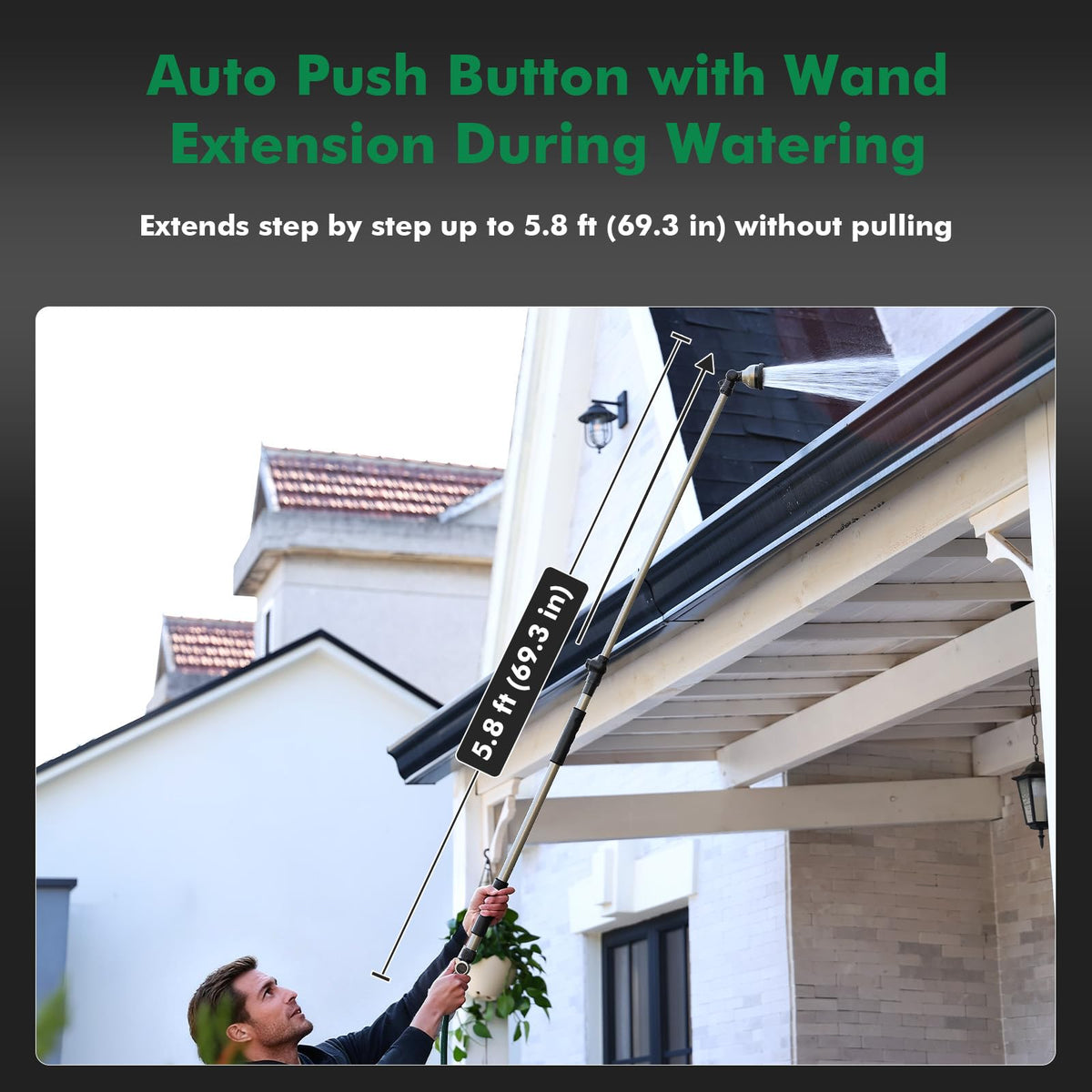 Restmo wand offering four spray patterns for versatile irrigation and cleaning tasks.