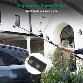 Restmo hose connection compatible with standard 3/4-inch hoses for fast setup.