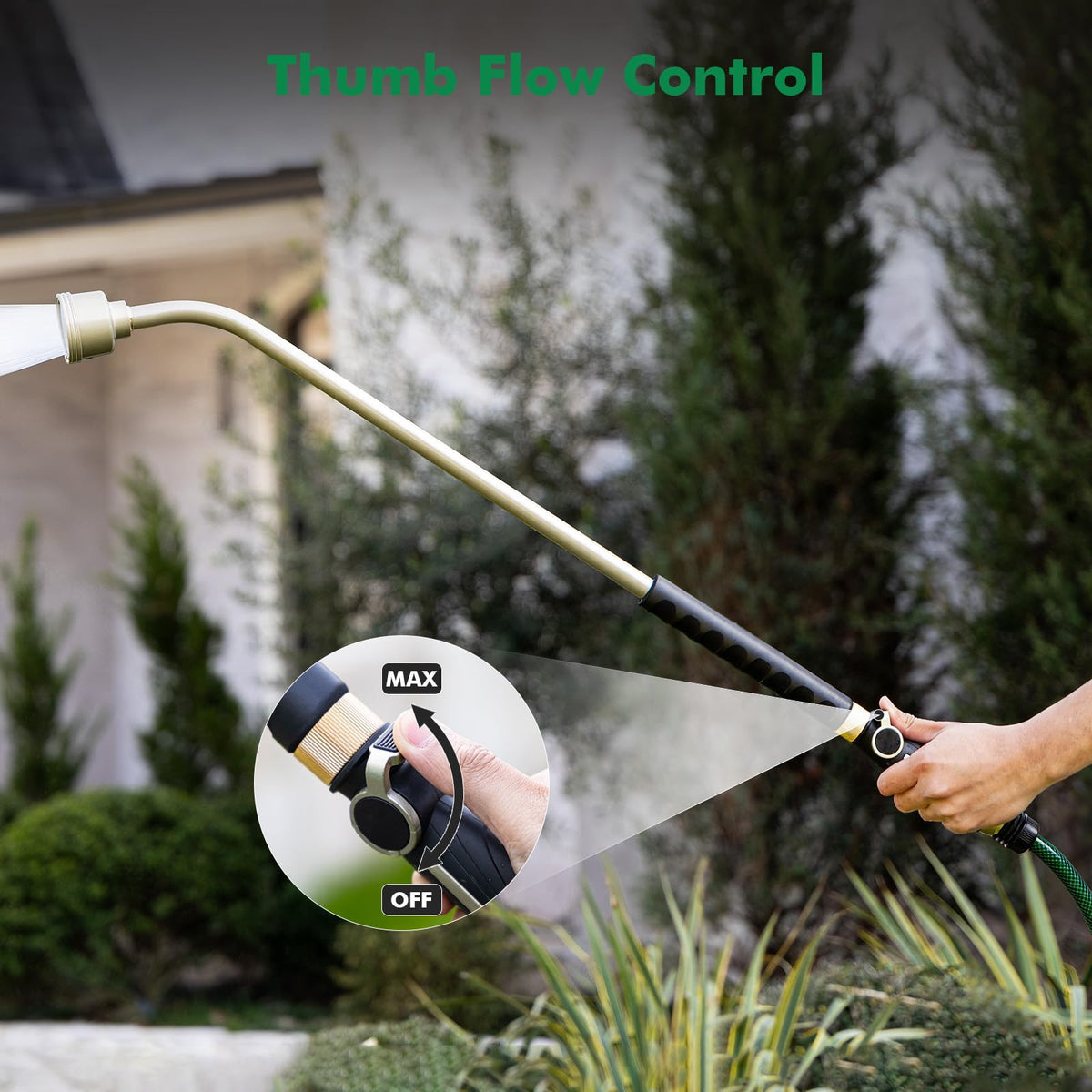 Heavy-duty zinc alloy body of Restmo wand resists drops and wear