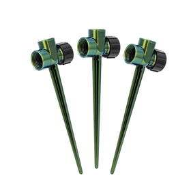 Restmo zinc alloy lawn sprinkler base stake keeps sprinklers stable on turf