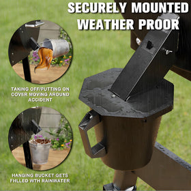 RESTTIME lidded bucket is safe for kids and pets around the grill.