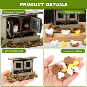 Restynic eggs provide realistic detail for seasonal mini displays.
