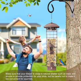 ReTang hanging feeder stays secure with a sturdy hook for placement