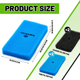 Retisee fine filter pad for 52231/52229 captures fine particles for clearer pond water