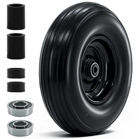 RETOTLA 13-inch solid tire and wheel set for wheelbarrows and carts