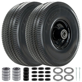 RETOTLA 4.10/3.50-4 flat-free tire for dollies improves rolling efficiency.