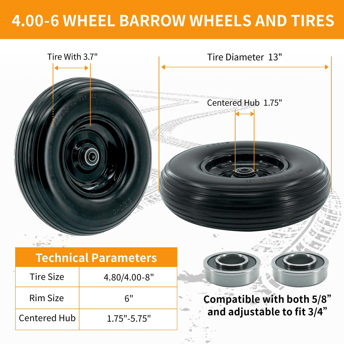 RETOTLA centered 1.75-inch hub detail for stable fit