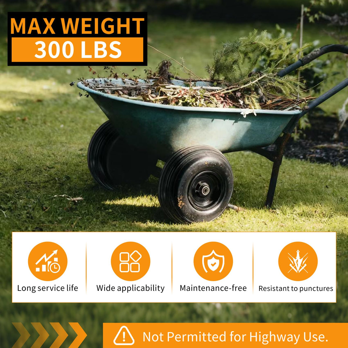 RETOTLA flat-free tread design for smoother rolling on rough terrain