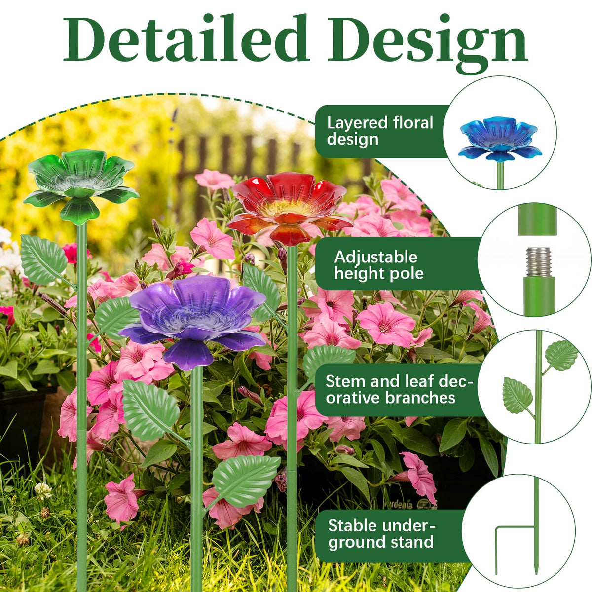 Retyion Metal Design stands up to weather and decorates the garden.