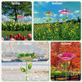 Retyion bird bath weather resistant for year-round outdoor use