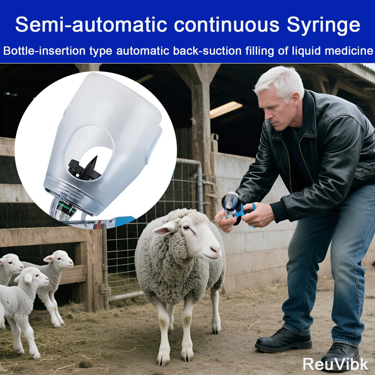 ReuVibk adjustable dose from 0.5 to 5ml for precision.