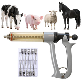 ReuVibk livestock syringe gun with automatic handle for smoother injections