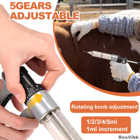 ReuVibk polymer barrel offers clear scale visibility during use