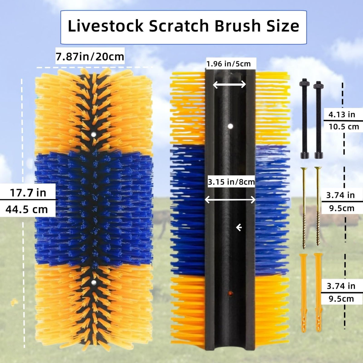 REVAXUP easy install with two screws shown for quick pasture or stall setup.