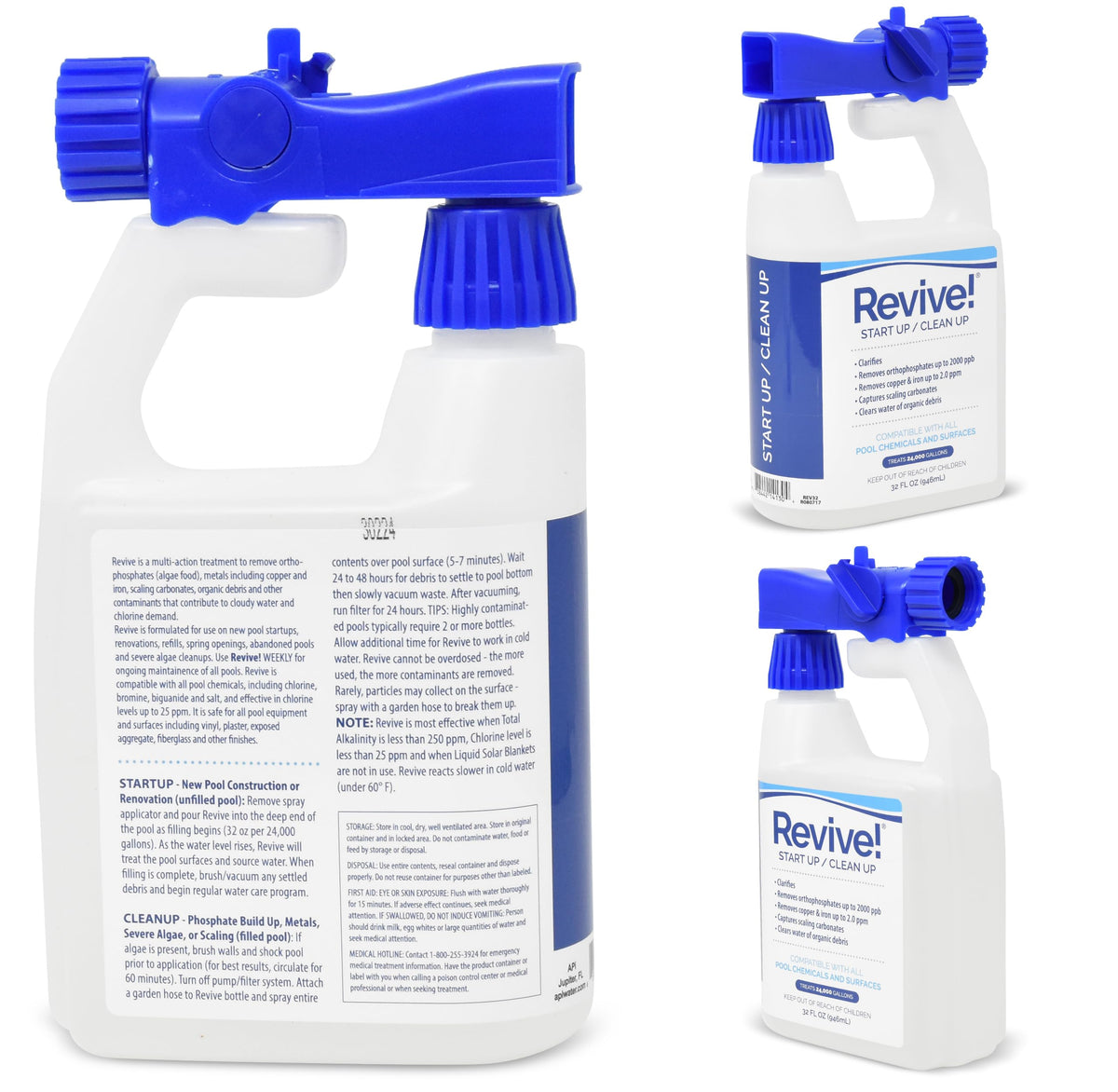 REVIVE! compatible with inground pools for quick, low-effort maintenance.