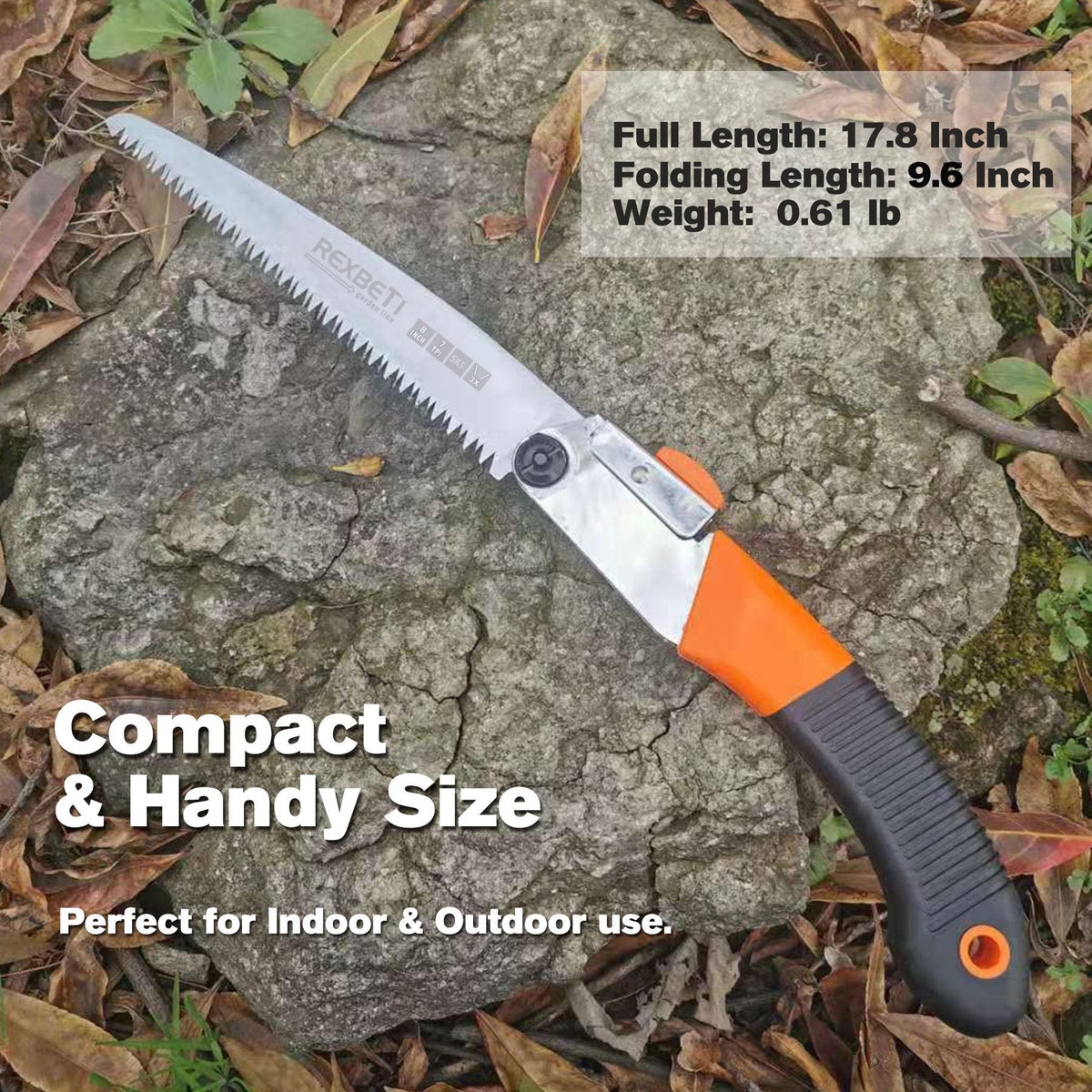REXBETI folding saw compact folding design for easy transport