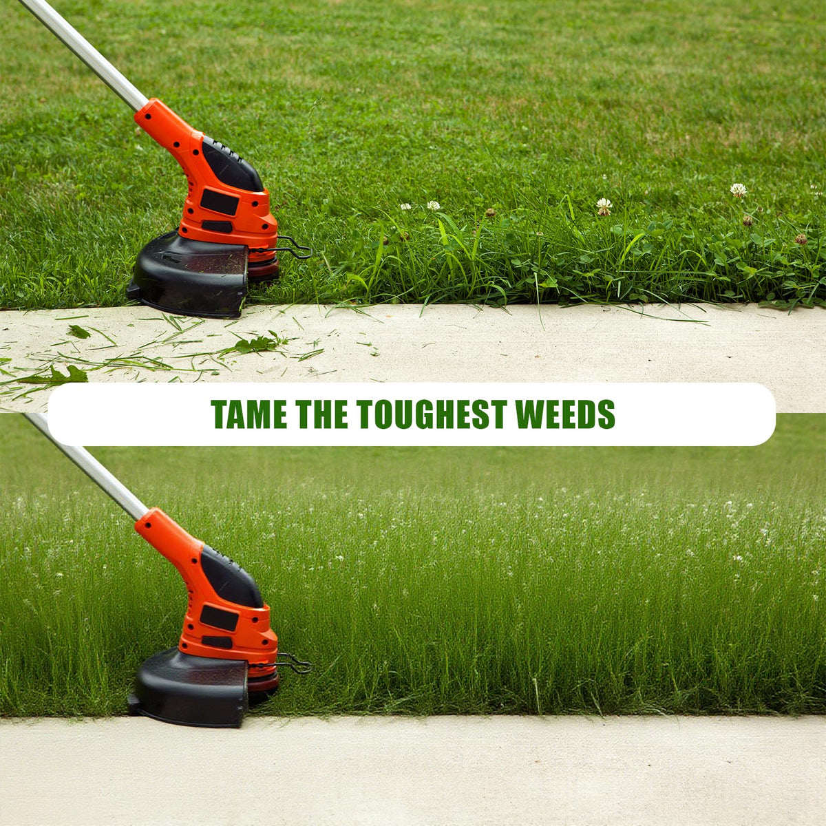 Rexinc 6-blade configuration enhances edging and precise trimming.