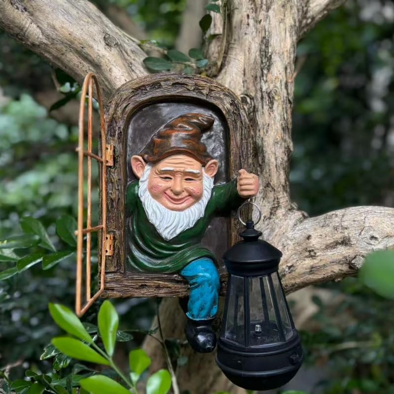 REYISO gnomes yard art ideal for patio or fence displays.