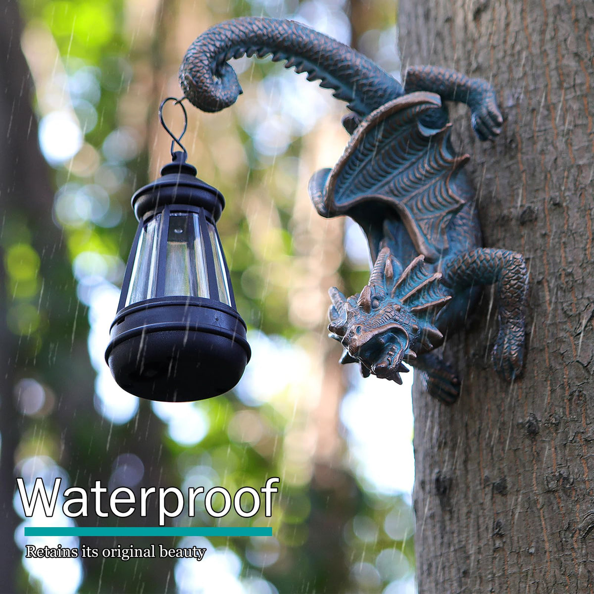 REYISO weatherproof dragon statue with IP45 rating
