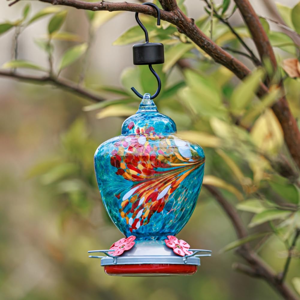 REZIPO hummingbird feeder cotton lanyard included for secure hanging.