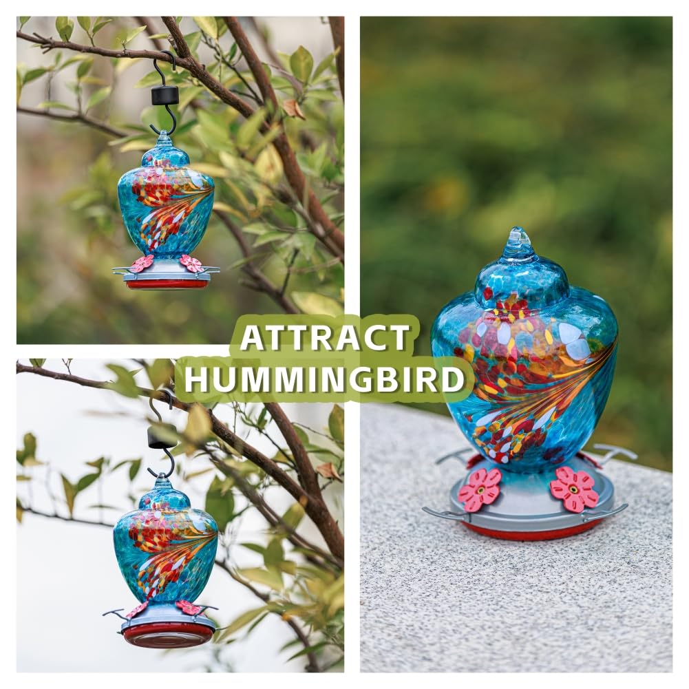 REZIPO hummingbird feeder hanging wires offer versatile placement in garden or patio.