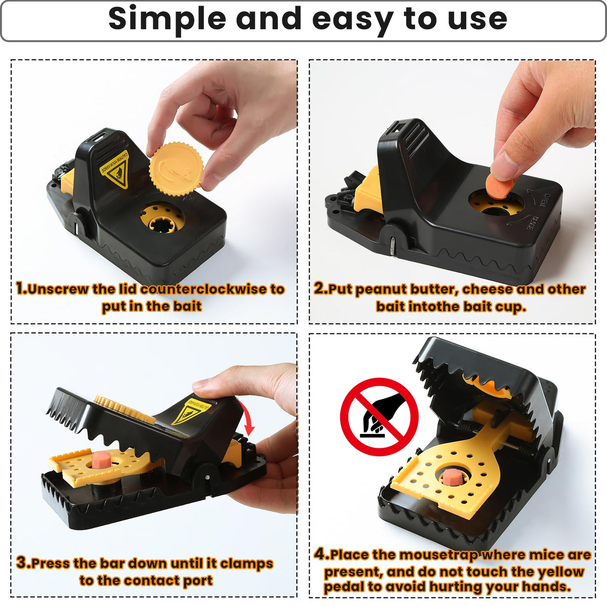 RGBRW mouse trap inside garage shows versatile placement for home pest control.