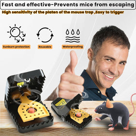 RGBRW mouse trap outdoor use illustrates weatherproof durability for exterior settings.