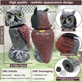 RGBRW wind panel helps the head turn like a natural sensor.
