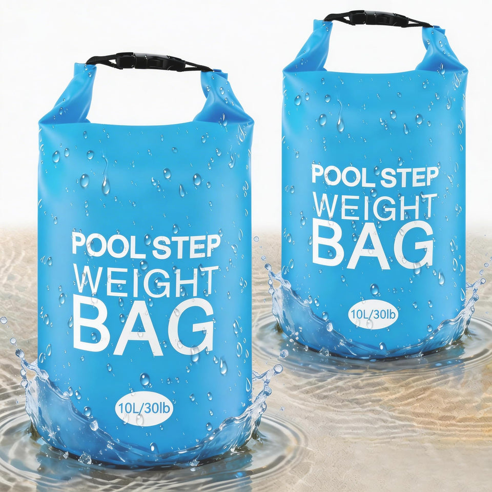 RGJ 2-pack 30lb pool ladder weights stabilize above-ground pools.