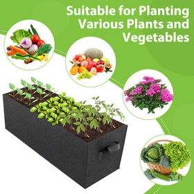 RGJ fabric raised bed ventilated design promotes root air flow and drainage