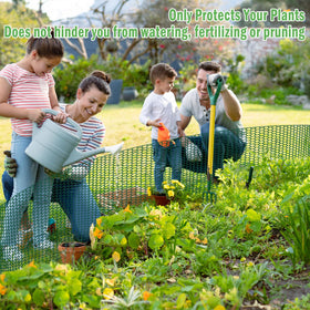 RGJ animal-proof fencing helps keep rabbits and birds away.