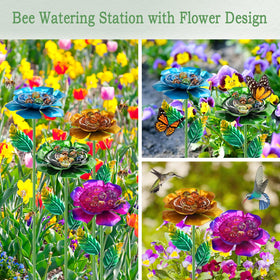 RGJ Bee Watering Station enhances garden decor while feeding pollinators