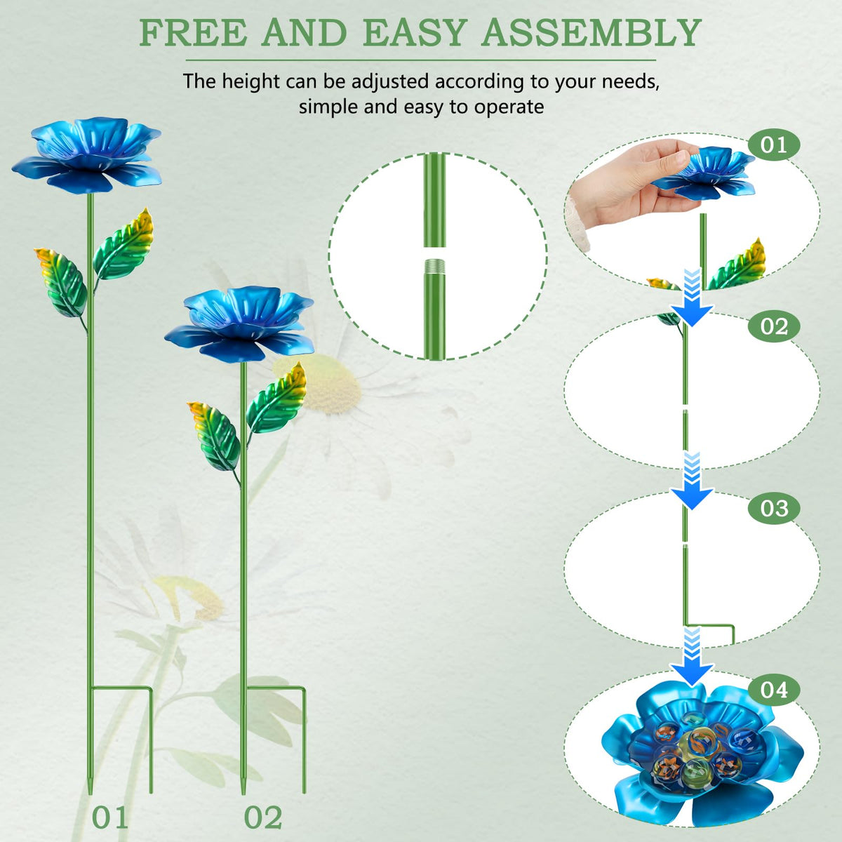 RGJ Bee Watering Station features U-shaped stake for stability